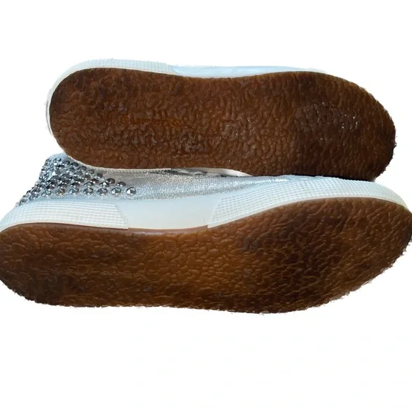 Superga Silver Studded High Top Sneakers - Picture 6 of 6